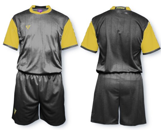 Футбольная форма TITAR Classic черная Футбольная форма TITAR Classic черная