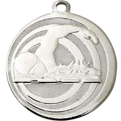 Медаль 45 мм Плаванье серебро