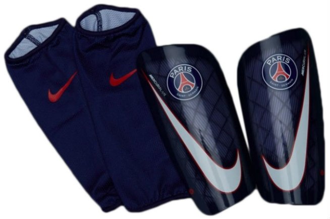 Щитки футбольные Nike PSG Mercurial Lite цвет: тёмно-синий