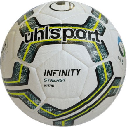 Мяч футбольный Uhlsport INFINITY SYNERGY NITRO 2.0 100162101 размер 5 цвет: белый (официальная гарантия)