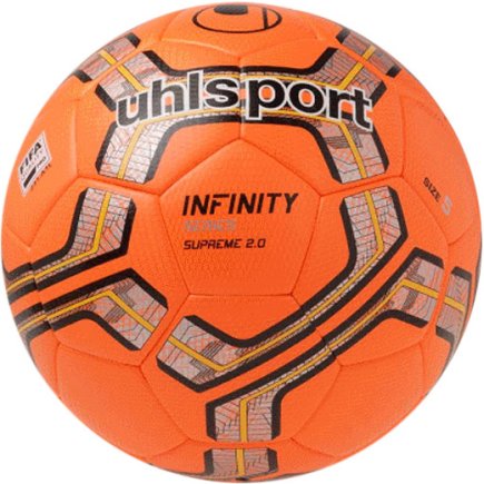 Мяч футбольный Uhlsport INFINITY SUPREME 2.0 (FIFA QUALITY PRO) 100159902 цвет: оранжевый (официальная гарантия) размер 5