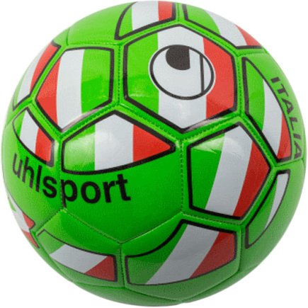 Мяч футбольный Uhlsport NATION BALL ITALY 100161901 размер 5 цвет: белый/салатовый (официальная гарантия)