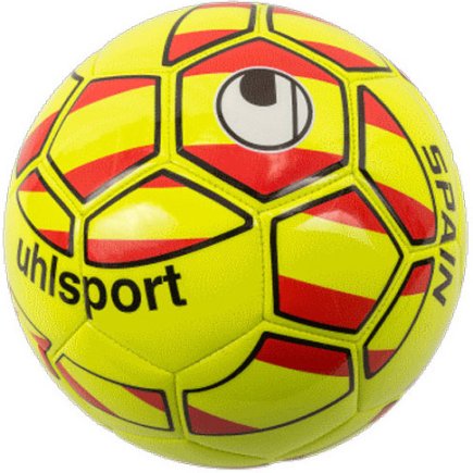 Мяч футбольный Uhlsport NATION BALL SPAIN 100161903 размер 5 цвет: желтый/красный (официальная гарантия)