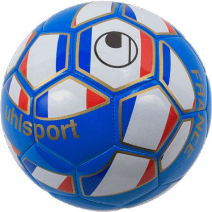 Мяч футбольный Uhlsport NATION BALL FRANCE 100161905 размер 5 цвет: белый/голубой (официальная гарантия)