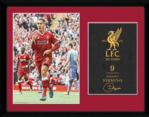 Постер Ливерпуль Liverpool F.C. Firmino (Фирмино) в рамке