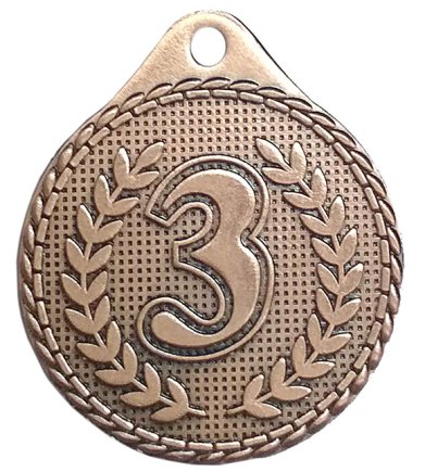 Медаль 32 мм 3 место бронза