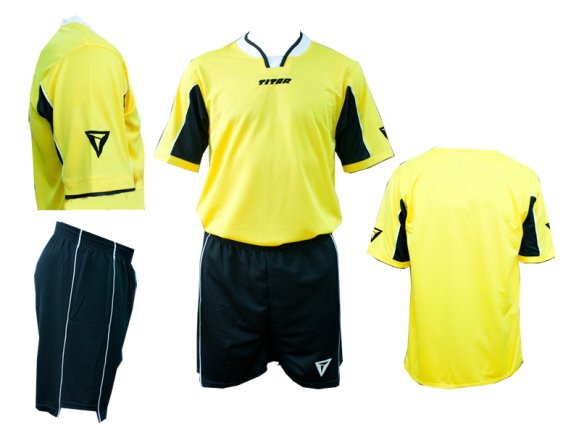 Футбольная форма TITAR Vento желто-черная