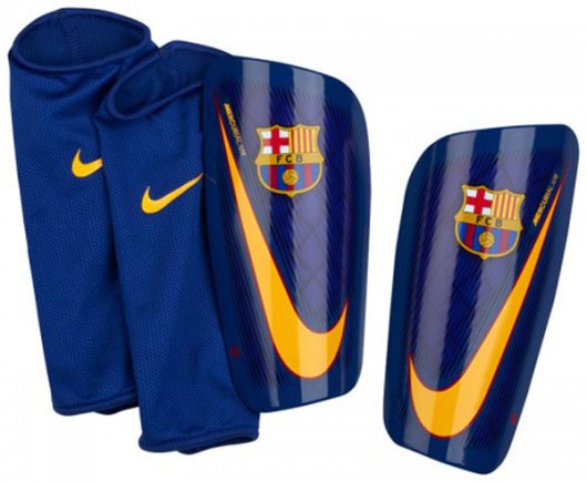 Щитки футбольные Nike Barcelona Mercurial Lite SP2112-422 цвет: тёмно-синий