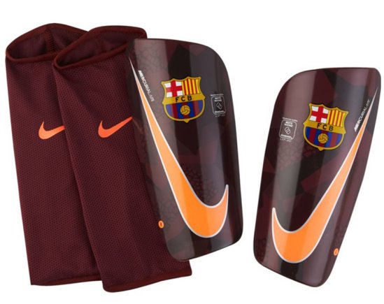 Щитки футбольные Nike Barcelona Mercurial Lite SP2112-608 цвет: бордовый