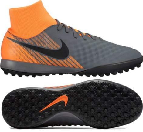 Сороконожки Nike Magista Obra 2 Academy DF TF AH7311-080 цвет: оранжевый/серый (официальная гарантия)