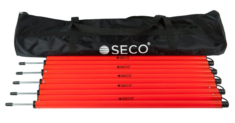 Набор слаломных шестов 170 см со штырем для тренировки SECO с сумкой