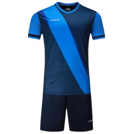 Футбольна форма Europaw mod № 018 колір: блакитний, темно-синій