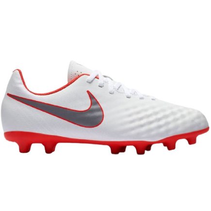 Бутсы Nike Jr. Magista Obra II Club FG AH7314-107 цвет: белый, красный (официальная гарантия)