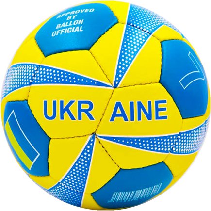 М'яч футбольний UKRAINE колір: жовтий/синій розмір 5