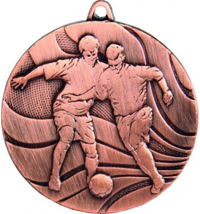 Медаль 50 мм Футбол бронза