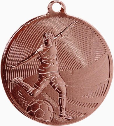 Медаль 50 мм Футбол бронза