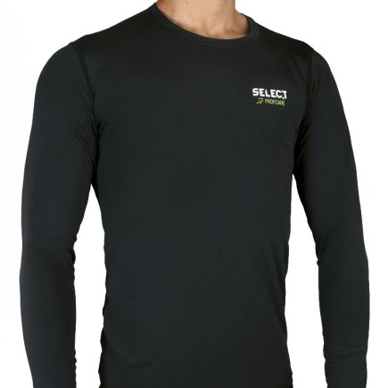 Термобельё SELECT Compression T-Shirt с длинным рукавом цвет: черный