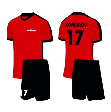 Комплект футбольной формы Prime цвет: красный/черный