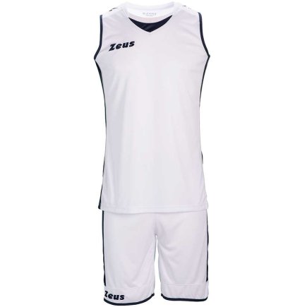 Баскетбольна форма Zeus KIT FLORA Z00685 колір: білий