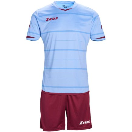 Футбольная форма Zeus KIT OMEGA Z00246 цвет: бордовый/голубой