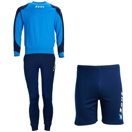 Спортивний костюм Zeus TRIS + Шорти Zeus BERMUDA NAPOLI Z00394 колір: блакитний/синій