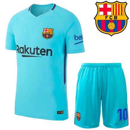 Футбольная форма Barcelona Месси гостевая детская цвет: голубой