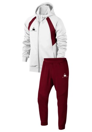 Спортивний костюм Dex колір: білий/бордовий