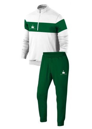 Спортивний костюм Run колір: білий/зелений