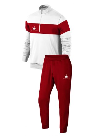 Спортивний костюм Run колір: білий/червоний