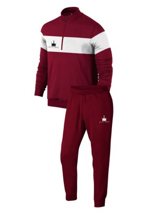 Спортивный костюм Run цвет: бордовый/белый