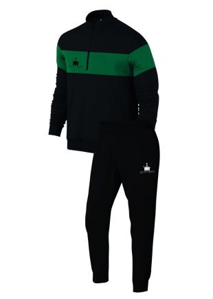 Спортивний костюм Run колір: чорний/зелений