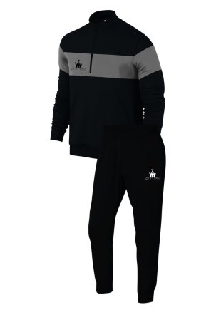 Спортивний костюм Run колір: чорний/світло-сірий