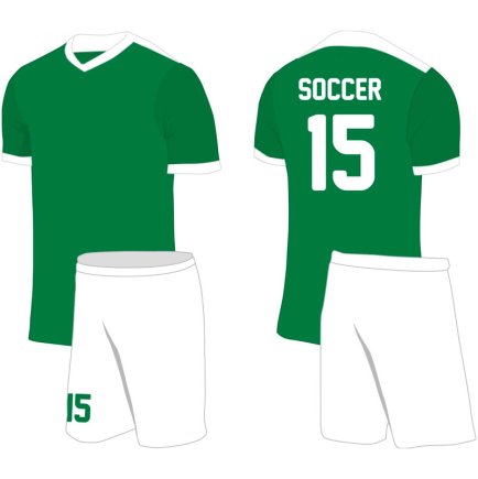 Комплект форми Denver колір: зелений/білий