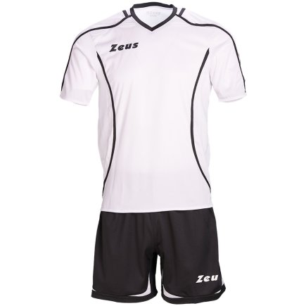Футбольная форма Zeus KIT FAUNO M/C Z00217 цвет: белый/черный