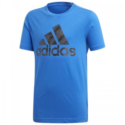 Футболка Adidas BOS DI0357 детская цвет: голубой