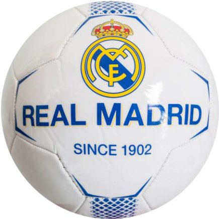 Мяч футбольный Real Madrid F.C. цвет: белый/синий размер 5 Мяч футбольный Real Madrid F.C. цвет: белый/синий размер 5