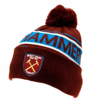 Шапка лыжная West Ham United F.C. цвет: коричневый/синий