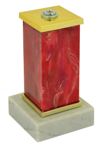 Стема под статуэтку красный мрамор 9,5 см