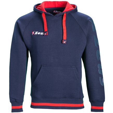 Толстовка Zeus FELPA SIRIO BL/GF Z00570 з капюшоном колір: темно-синій/червоний