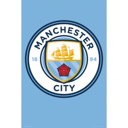 Постер Манчестер Сити Crest 3