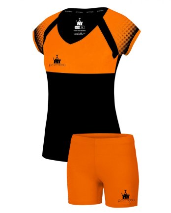Комплект женской формы Scozia цвет: черный/оранжевый