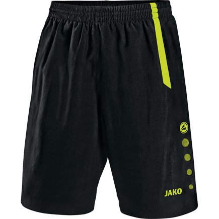Шорти Jako Shorts Turin 4462-80 колір: чорний/зелений