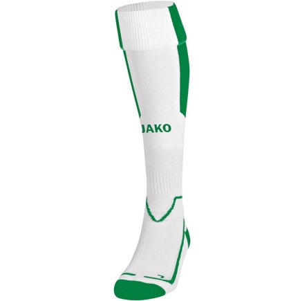 Гетры футбольные Jako Lazio 3866-60 цвет: белый/зеленый