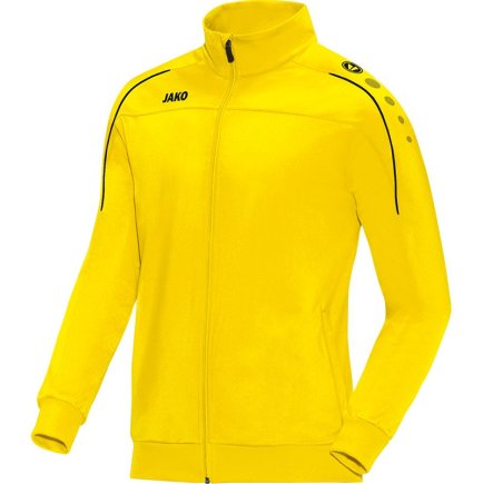Куртка Jako Polyester Jacket Classico 9350-03 дитяча колір: жовтий Куртка Jako Polyester Jacket Classico 9350-03 дитяча колір: жовтий