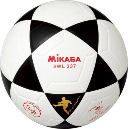 М'яч для футзалу Mikasa SWL337 біло-чорний (офіційна гарантія) розмір 4