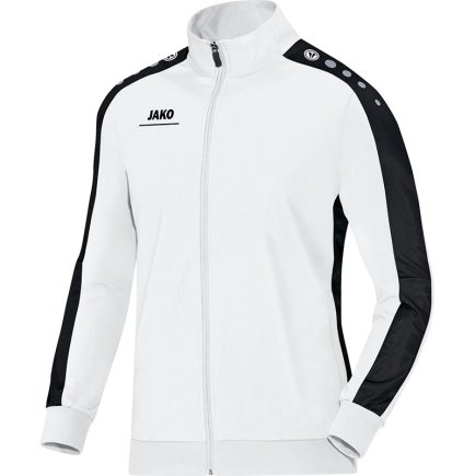 Куртка Jako Polyester Jacket Striker 9316-00 детская цвет: белый/черный