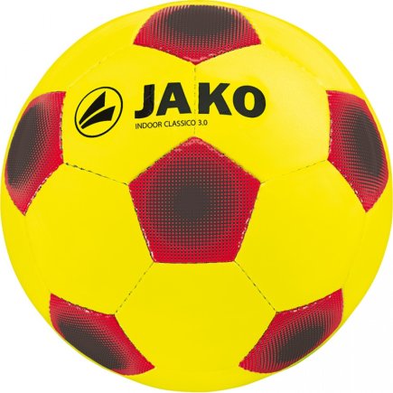 Мяч футбольный Jako Ball Indoor Classico 3.0 размер 5 2336-15 цвет: желтый/красный/черный