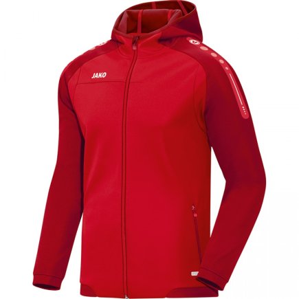 Куртка с капюшоном Jako Hoodie Jacket Champ 6817-01 детская цвет: красный/темно-красный