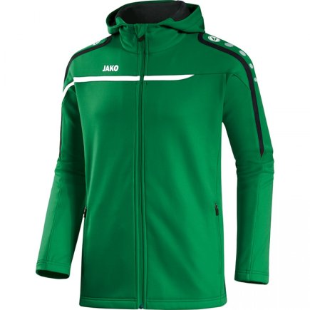 Куртка с капюшоном Jako Hoodie Jacket Performance 6897-06 цвет: зеленый