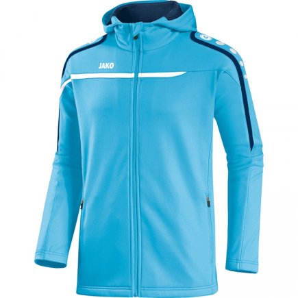 Куртка с капюшоном Jako Hoodie Jacket Performance 6897-45 цвет: голубой